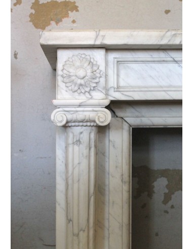 231 SMALL ORIGINAL LOUIS XVI FIREPLACE MANTEL...