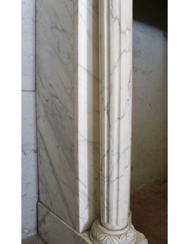 231 SMALL ORIGINAL LOUIS XVI FIREPLACE MANTEL...