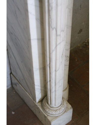 231 SMALL ORIGINAL LOUIS XVI FIREPLACE MANTEL...