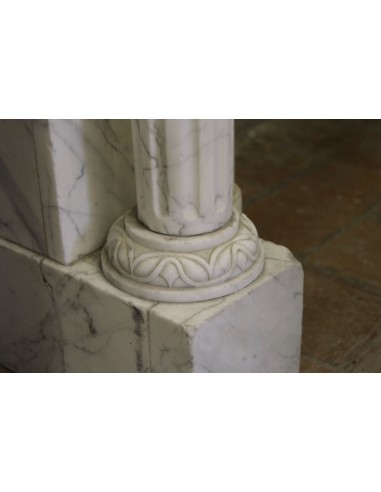 231 SMALL ORIGINAL LOUIS XVI FIREPLACE MANTEL...