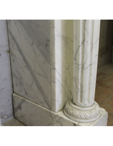 231 SMALL ORIGINAL LOUIS XVI FIREPLACE MANTEL...