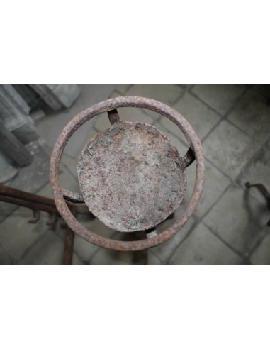 016 MONUMENTALE COPPIA DI ALARI PER CAMINO, IN...