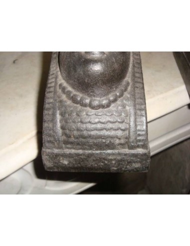 038 COPPIA DI ALARI PER CAMINETTO "RETOUR...