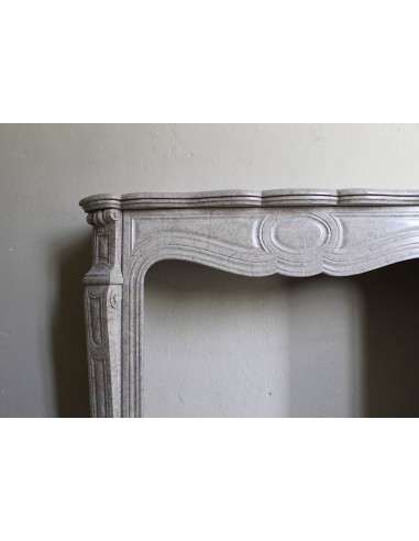 057 ANTIQUE ELEGANT LOUIS XV "PIED GALBÉ" FIRE...