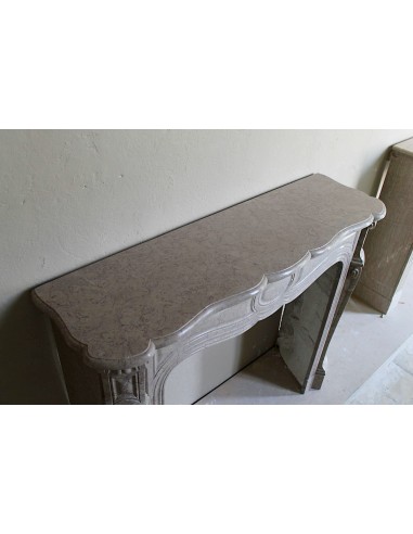 057 ANTIQUE ELEGANT LOUIS XV "PIED GALBÉ" FIRE...