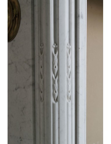 259 ANTIQUE LOUIS XVI "DÉMI-LUNE TROIS FLEURS"...