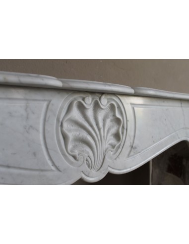 075 LOUIS XV "COQUILLE" FIREPLACE MANTEL CARVED...