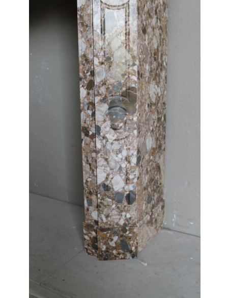 077 ORIGINAL LOUIS XV "POMPADOUR PLAT" IN BREACH OF THE PYRENEES MARBLE