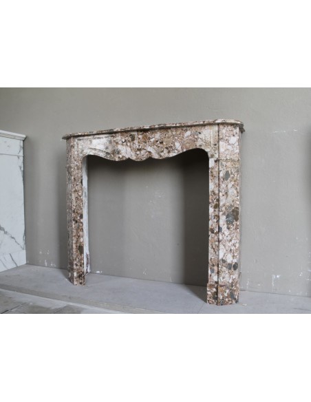 077 ORIGINAL LOUIS XV "POMPADOUR PLAT" IN BREACH OF THE PYRENEES MARBLE