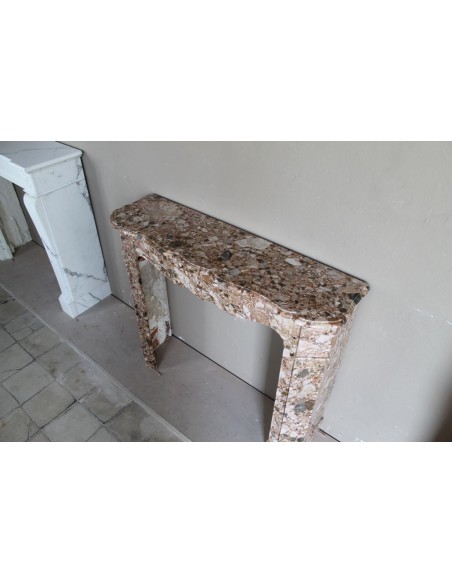 077 ORIGINAL LOUIS XV "POMPADOUR PLAT" IN BREACH OF THE PYRENEES MARBLE