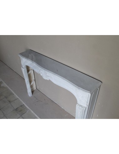 603 ANTIQUE ART NOUVEAU FLORAL FIREPLACE CARVED...