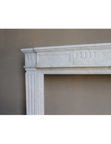 256 LOUIS XVI "QUIRINALE" FIREPLACE MANTEL...