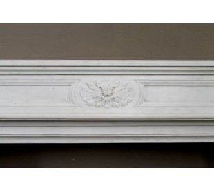 213 BEAUTIFUL ANTIQUE LOUIS XVI "TROIS FLEURS" FIREPLACE... 2