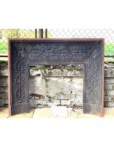 CG 059 CAMINO CONTROCUORE NEOCLASSICO FLOREALE IN GHISA D'ARTE