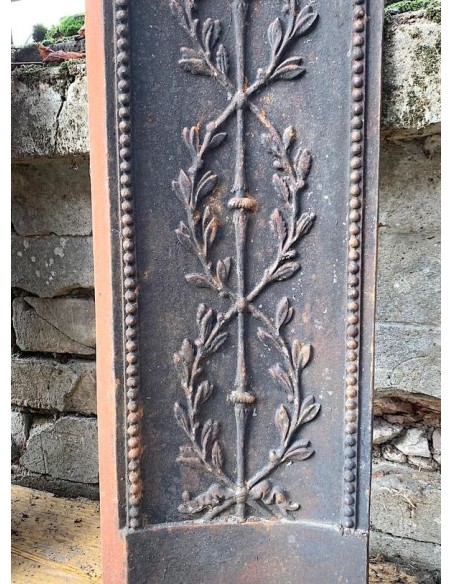 CG 059 CAMINO CONTROCUORE NEOCLASSICO FLOREALE IN GHISA D'ARTE