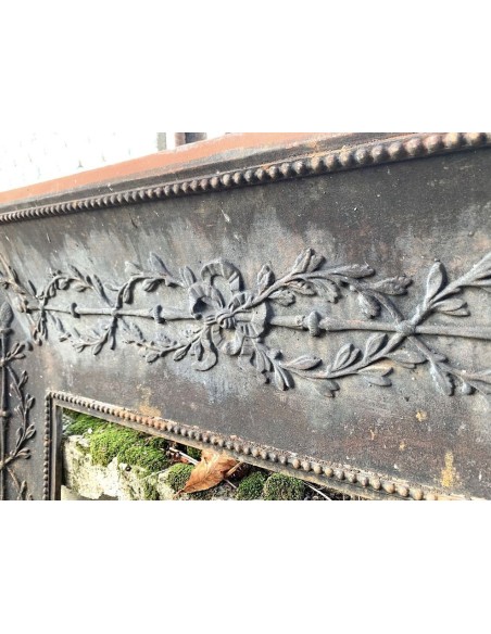 CG 059 CAMINO CONTROCUORE NEOCLASSICO FLOREALE IN GHISA D'ARTE