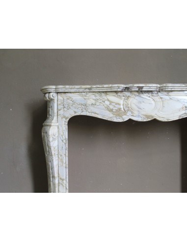 008 ANTIQUE LOUIS XV "PIED GALBÉ" FIREPLACE...