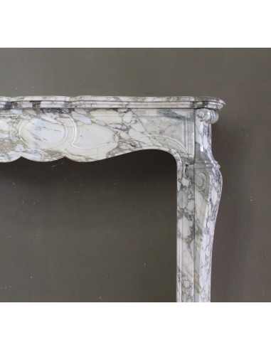 008 ANTIQUE LOUIS XV "PIED GALBÉ" FIREPLACE...
