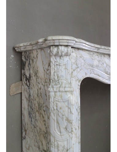 008 ANTIQUE LOUIS XV "PIED GALBÉ" FIREPLACE...