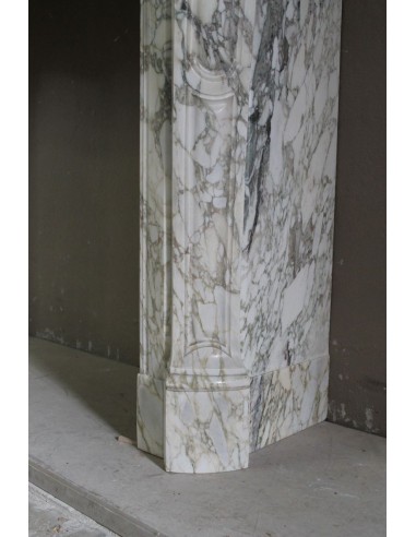 008 ANTIQUE LOUIS XV "PIED GALBÉ" FIREPLACE...