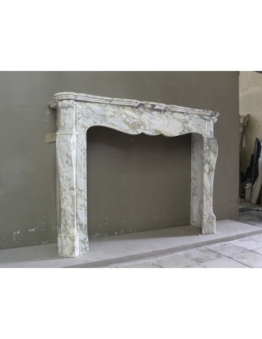 008 ANTIQUE LOUIS XV "PIED GALBÉ" FIREPLACE...