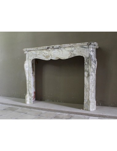 008 ANTIQUE LOUIS XV "PIED GALBÉ" FIREPLACE...