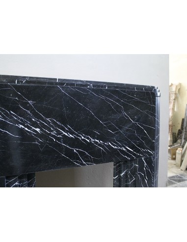 711 ICONIC ART DECO FIREPLACE MANTEL CARVED...