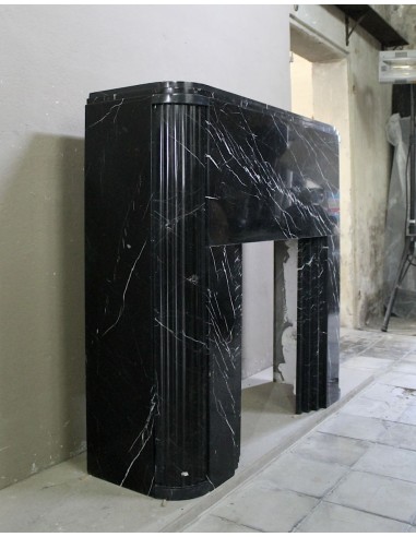 711 ICONIC ART DECO FIREPLACE MANTEL CARVED...