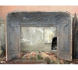 CG 145 GRANDE CONTROCUORE BAROCCO FLOREALE IN GHISA D'ARTE