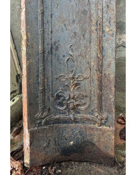 CG 145 GRANDE CONTROCUORE BAROCCO FLOREALE IN GHISA D'ARTE