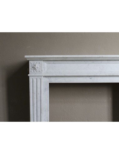 201 ANTIQUE LOUIS XVI FIREPLACE MANTEL "DEUX...