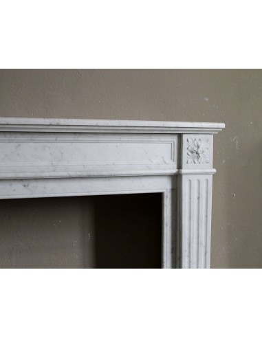 201 ANTIQUE LOUIS XVI FIREPLACE MANTEL "DEUX...