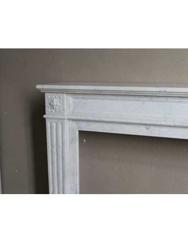 201 ANTIQUE LOUIS XVI FIREPLACE MANTEL "DEUX...