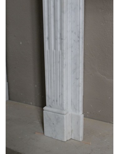 201 ANTIQUE LOUIS XVI FIREPLACE MANTEL "DEUX...