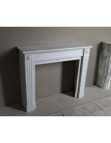 201 ANTIQUE LOUIS XVI FIREPLACE MANTEL "DEUX...