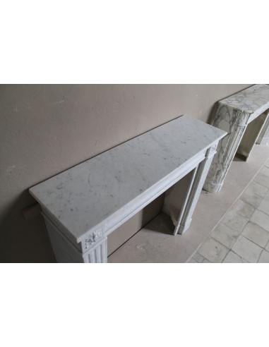 201 ANTIQUE LOUIS XVI FIREPLACE MANTEL "DEUX...