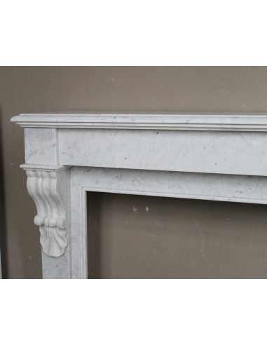 407 LOUIS PHILIPPE "PALMETTES" FIREPLACE CARVED...