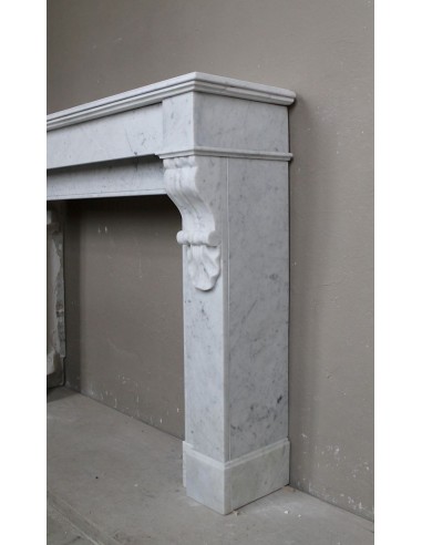 407 LOUIS PHILIPPE "PALMETTES" FIREPLACE CARVED...