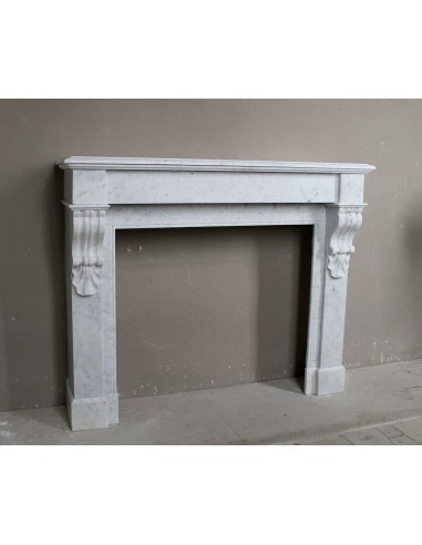 407 LOUIS PHILIPPE "PALMETTES" FIREPLACE CARVED...