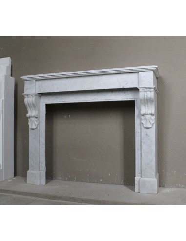 407 LOUIS PHILIPPE "PALMETTES" FIREPLACE CARVED...
