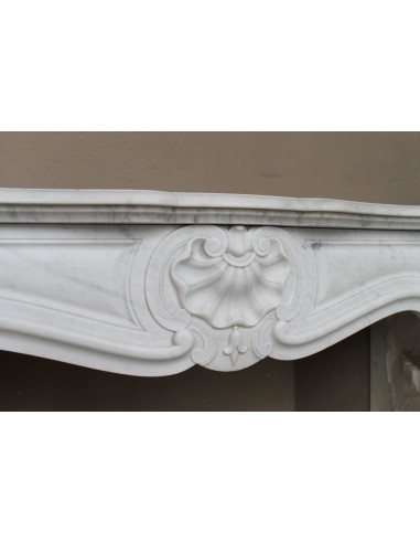 065 LOUIS XV "TROIS COQUILLES" FIREPLACE MANTEL...