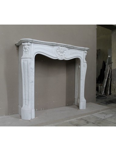 065 LOUIS XV "TROIS COQUILLES" FIREPLACE MANTEL...