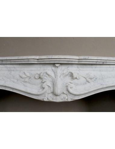 606 ANTIQUE FLORAL "MAJORELLE" FIREPLACE MANTEL...