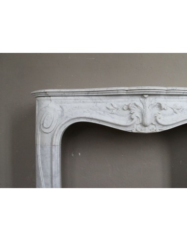 606 ANTIQUE FLORAL "MAJORELLE" FIREPLACE MANTEL...