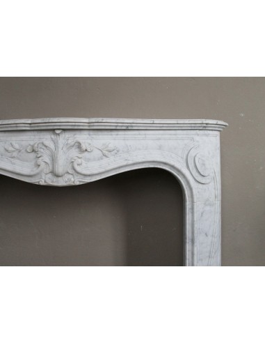 606 ANTIQUE FLORAL "MAJORELLE" FIREPLACE MANTEL...