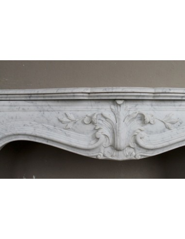 606 ANTIQUE FLORAL "MAJORELLE" FIREPLACE MANTEL...