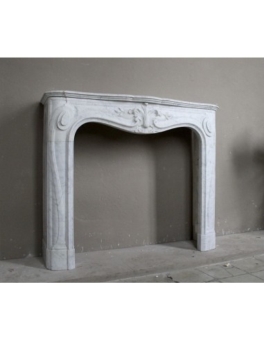 606 ANTIQUE FLORAL "MAJORELLE" FIREPLACE MANTEL...