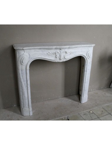 606 ANTIQUE FLORAL "MAJORELLE" FIREPLACE MANTEL...