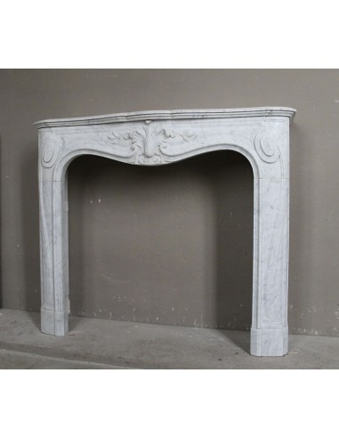 606 ANTIQUE FLORAL "MAJORELLE" FIREPLACE MANTEL...