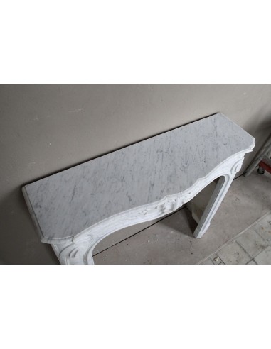 606 ANTIQUE FLORAL "MAJORELLE" FIREPLACE MANTEL...